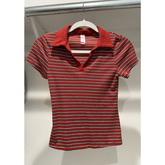 No Boundaries Cropped Baby Doll Tee Polo Size XS‎ - Picture 1 of 7